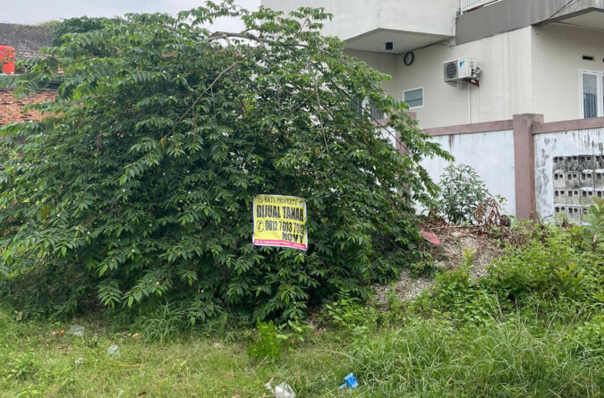dijual tanah jl. tengku bey 2 gg satria simpang tiga pekanbaru lokasi strategis